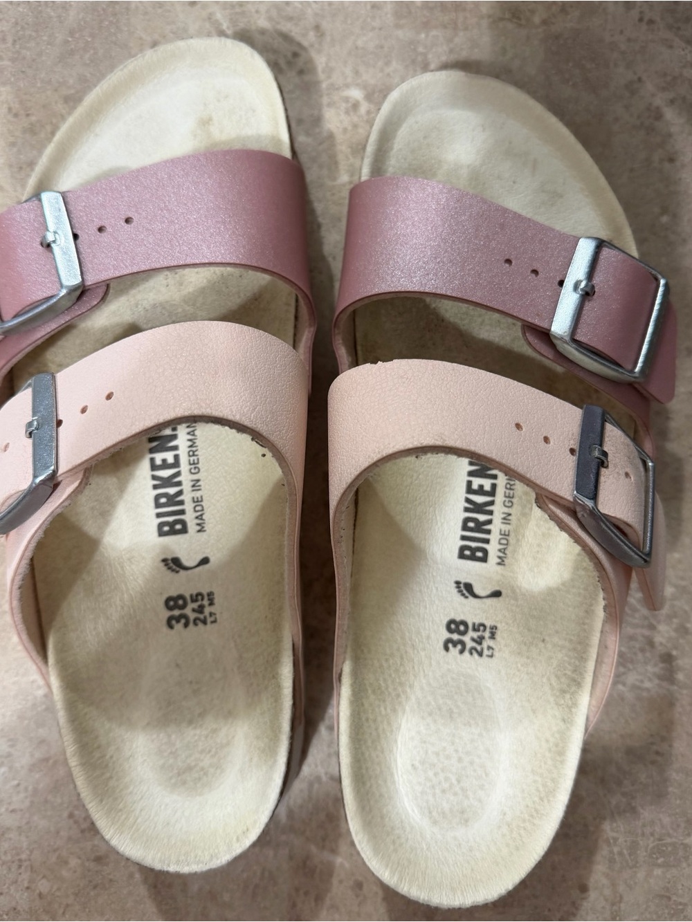 Birkenstock Arizona Two-Strap Sandal in Light Pink